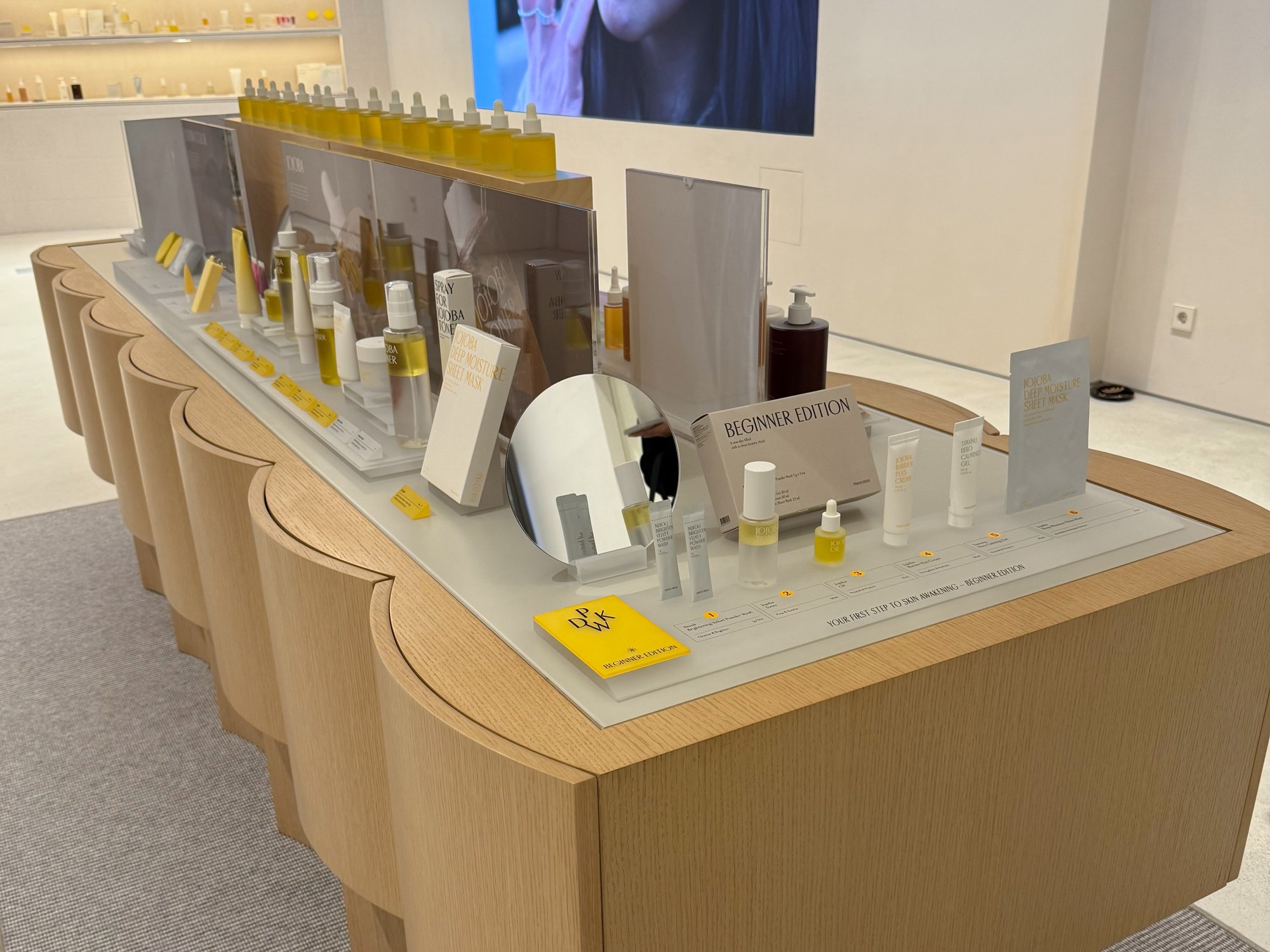 Graphic of a close up of a website depicting an Our Projects page with sample project names and dates.