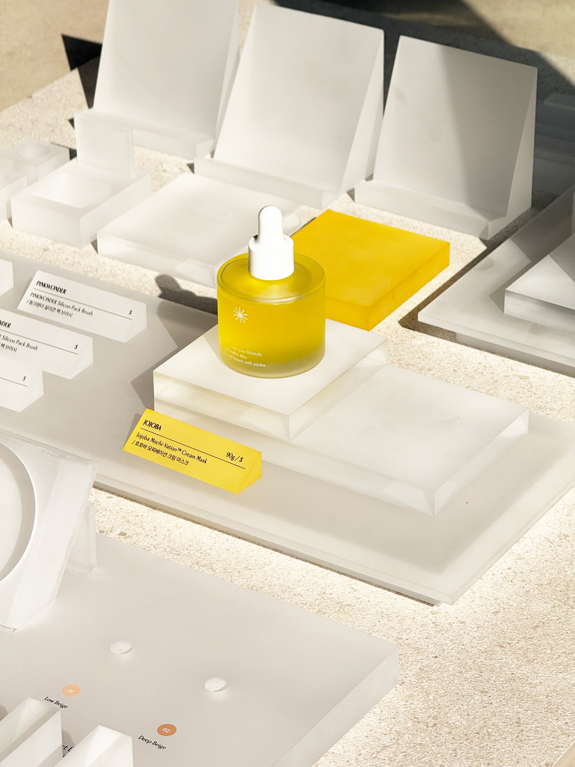 Graphic of a close up of a website depicting an Our Projects page with sample project names and dates.