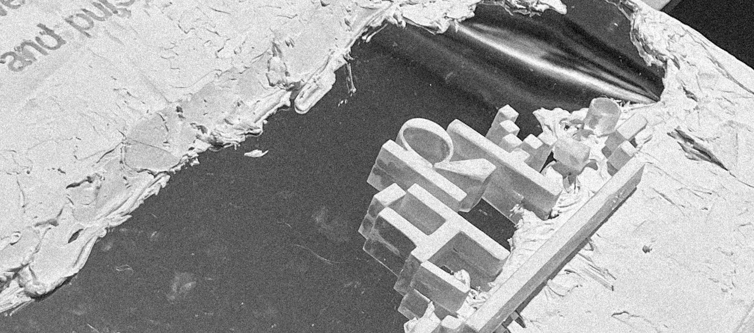 Graphic depicting UI-styled buttons with different categories of interior design items on top of an image of a modern interior living room.